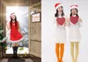 XMAS Parti şapkalar Noel Baba kırmızı bere çocuk çocuklar erkekler kadınlar yetişkinler Noel Şapkalar Olmayan Dokuma Noel Dekor Cosplay şenlikli ...