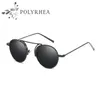 Top Quality Round Sunglasses Mulheres Homens Retro Marca Designer Sun Óculos Vintage Sport UV400 com caso e caixa