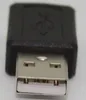 Siyah Toptan USB 2.0 Tip Erkek - Mini 5pin USB B Tip 5pin Dişi Konektör Adaptör Convertorc 300pcs/Lot