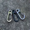Outdoor Safety Buckle Aluminum Alloy DShape Climbing Button Carabiner Snap Clip Hook Keychain Keyring Carabiners Camping Hiking K1503176