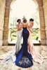 New Cheap Mermaid Bridesmaid Dresses Halter Lace Appliques Beaded Custom Floor Length Sheer Court Train For Weddings Maid of Honor Gowns