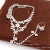 Sexy Kristall Frauen Braut Barfuß Sandale Fußschmuck Fußkettchen Kette Strand Sandale mit Zehenring Dame Party Fußkettchen Hochzeit Braut Acc6686057