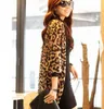 Partihandel-Sommar Tunn Kvinna Blus Chiffon Leopard Print Kimono Cardigan Bawting Långärmad Jackor, Blusa Chifon Blusas Feminina