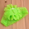 Mode enfants chauds enfants bébé filles dentelle fleur plissé bandeau cheveux soie cheveux corde bande élasticité cheveux accessoires