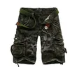 Ingrosso-Abbigliamento uomo Estate Moda Uomo Casual Bermuda allentato Masculina al ginocchio Camouflage Multi-Pocket Cargo Men Shorts