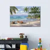 Handgjorda målningar Beach Tropical Bay Modern konst Seascapes Oil på duk konstverk för vardagsrum Väggdekor Vackert landskap