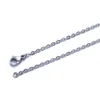 Vintage catena di moda gioielli 100% in acciaio inossidabile in acciaio inossidabile carino o collegamenti catena rolo per le donne 1 mm 16 "- 36" pollici
