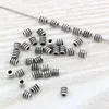 MIC 500pcs Antique Silver Zinc Alloy Spiral tube beads Spacer Bead Findings 3.5x 4.8mm DIY Jewelry D22