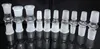 18/18 MM 14/14MM Male Strainght Joint Glass Adapter Clear Glass Dome Adapter Glass Converter 18.8mm 14.5mm Glass Water Pipe