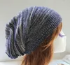 5 colores para hombre y mujer de punto de lana de invierno de gran tamaño Slouch Beanie Hat Cap Unisex