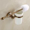 Wholesale- Antique Brushed Bathroom Accessories  Ceramic Space aluminum Bathroom Hardware Sets Wall Mounted Bronze Bathroom Products