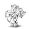 2017 nova moda chapeamento de prata esterlina 925 borboleta de cristal anel de abertura encantos belo bonito lindo anel 10 pçs / lote
