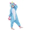 Pigiama Unicorno Costume Cosplay Donna Tutina Animale Ragazze Blu Rosa Viola Homewear Flanella Tuta Morbida Sciolta Calda Bambino Adulto