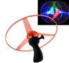 Flash PULL Luminous Flying Saucer 25cm 3pcs Led Light UFO Children Flying Toys 65g