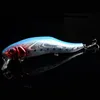 4 Colour Minnow Fishing Lures Bass Crankbait Hooks Tackle Crank Baits 3D Eyes fishing lure 24.5g