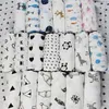 INS 2 layer Kids Blankets Winter Warm cotton Blankets infant Swaddling flower geometry print baby bed sheet Sleeping Bag 25 styles C2913