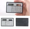 Solar Card Calculator Mini Calculator Solarpowered Counter Small Slim Credit Cards Solar Power Pocket Ultratin Calculators SUP3690315