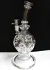 2017 9 inches Eggosfeer Roken Water Pijp Kleur Glazen Bongs met Matrix Perc Glas Recyle Olierouts met 14mm Joint Hookah gratis verzending