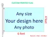 4ft by 6ft Custom Flag Any Size, Logo, Design and Photo Polyester Flags and Banners