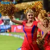 Boże Narodzenie festiwal taniec cheerleaderek złoty ręka piłka pom poms piłki cheerleaderki cheer do sportu spotkać gry 30-35 cm 50 sztuk