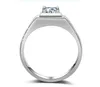 Victoria Wieck Solitaire Men Ring 1ct Topaz Simulerad diamant 14kt Vit Guldfylld Engagemang Bröllop Band Smycken