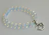 SN0190 Mode Pierre Bracelet Mala Bracelet Opalite naturel clairvoyance vision intuition bracelet pierre naturelle bracelet OM yoga bracelet