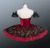 大人の高品質のブラックプロフェッショナルバレエTutu Swan Lake Ballet Costumes Red Ballet Tutu for Girls LD9045243W