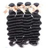 4 stks / partij Indian Haar Goedkope Prijs Remy Haar Bundels Natuurlijke Zwarte Losse Diepe Wave Indiase Menselijk Haar Weavings Dhgate Greatremy Sell