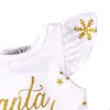 아기 옷 키즈 의류 세트 크리스마스 의상 아기 기저귀 + 폴카 도트 바지 2PCS 정장 코튼 아기 소녀 의류 유아 신생아 의류