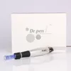 Electric Derma Pen Stämpel Auto Micro Needle Dr.Pen Trådlös Anti Aging Hud Therapy Device Hudvårdsmaskin med 20st nålpatroner