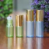 3ML Roll On Bottle Pearl Lustre Colours Rollon Metal Roller Ball Bottle Olio essenziale Fragranza liquida