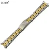 MEN WORDEN WERCHT WACHTERS BELT 13MM 17MM 20MM NIEUW ZILVEREN OF GOUD GEBRUIK EINDE SOLID SS WATCH BAND REKEN HOMBRE 2016241U