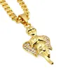 Заводская распродажа 18K Bling Gold Angel Boy Cool Collece Hip Hop Jewelry Micro Angel Piece Ciecle Cherub Chain для унисекса с подарочной коробкой