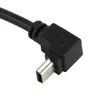 L SHARP 90 stopni USB B Adapter konwersji mężczyzn USB Awdem do mini 5p OTG przewód kablowy w dół do mp3 samochodu Audio Flash Adapter