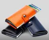 Mini Wallet with Automatic Slide Card Holder Credit Card Case Organizer Card Storage Bag Protector Men Wallets