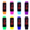 2016 Fashion Sport LED Touch Sn Bracelet Watch Candy Jelly Silicone Rubber Digital Watches Men Women Unisex Sports Wristwatch DHL1790986
