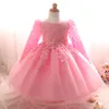 Hela spädbarnsflickor Dopklänning Juldräkter Baby Girl Princess Dresses 1 Year Birthday Kids Princess Party Dress Girl5448746