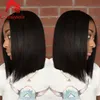 Rihana Curto Bob 99j Perucas Do Laço Cabelo Humano Malaio Perucas Cheias Do Laço Para As Mulheres Negras Bob Vermelho Corte Do Laço Frente Bob Perucas