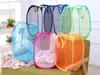 Mesh Stof Opvouwbare Pop-up Vuile Kleding Wassen Wasmandje Bin Bin Mamper Storage voor Home HouseKeeping Gebruik Opbergmanden 2017 Stijl