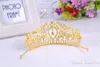 Bling Cristalli di perline Corone nuziali 2022 Copricapo Gioielli da sposa con diamanti Strass Fascia per capelli Accessori per corona Tiara per feste