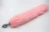 Artificial Plush Fox Tail Butt Anal Plug 40cm Long Metal Butt Anal Sex Toys Fox Cosplay7555401