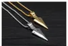 Unisex viking spearhead hängande halsband i rostfritt stål - silver, guld