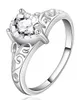 925 Sterling Verzilverd Ringen Dames Vinger Ring Crystal Cubic Zirkoon Mode Jewerly Accessoires Kerstcadeau Gift Groothandel DHL