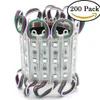 20 piezas/cadena 3 LED 5050 SMD módulo LED RGB tira de lámpara de luz impermeable DC 12V módulo de publicidad luz 400 piezas