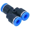 Y União 10mm3 / 8 "Splitter Conector Pneumático Push Em Encaixe Tubo De Mangueira de Ar B00377