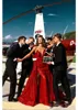 2018 Red Celebrity Sexy Prom Dress Sirena Gonna oversize Appliue Abiti da festa Longo Pizzo Abiti da sera per occasioni formali Abiti