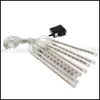 20/30/50cm Meteor Shower Falling Rain Snow Drop Icicle Christmas String Lights LLWA225