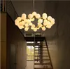 Moderne LED-Glas-Pendelleuchten, runder Kunstglas-Kronleuchter, 25/45 Köpfe, Loft-Pendelleuchte, Modo-Glas-Kronleuchter, G4-Sockel