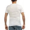 Wholesale-Undershirt per uomo Dress Shirt Deep V Neck Fanila Maglietta per Camiseta Hombre 95% Cotton Ondergoed Sexy White S-XXXL G 2458