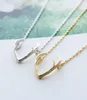 10 st Herten Hoorn Gewei Ketting Sieraden Elegante Hoorn Hanger Ketting Vrouwen Eenvoudige Ketting Hangers Kettingen Bruiloft Kerst Gifts257U